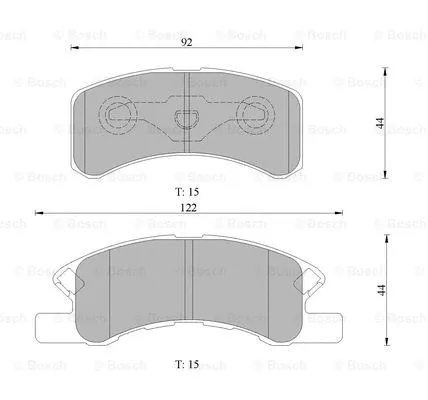 Brake Pad Set, disc brake (0 986 505 113)