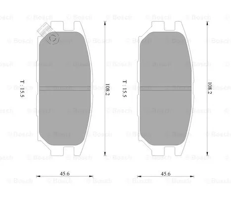 Brake Pad Set, disc brake (0 986 AB9 226)