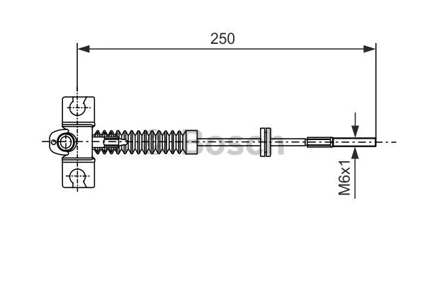 Cable Pull, parking brake (1 987 477 534)