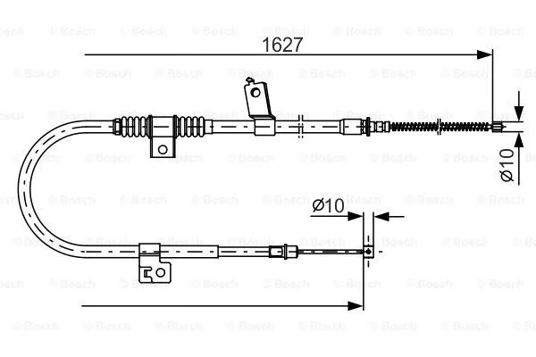 Cable Pull, parking brake (1 987 482 274)