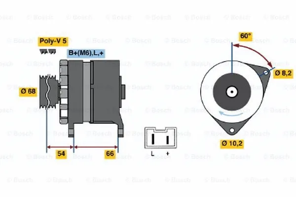 Alternator (0 986 040 041)