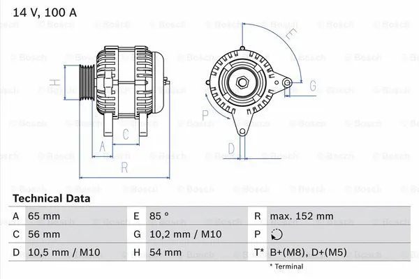 Alternator (0 986 047 270)