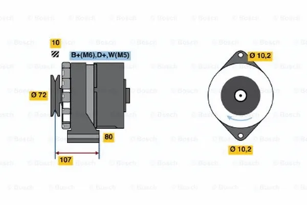 Alternator (9 120 144 116)