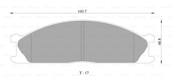 Brake Pad Set, disc brake (0 986 AB2 473)