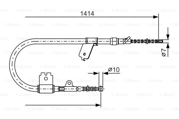 Cable Pull, parking brake (1 987 477 397)