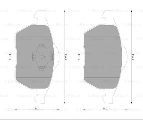 Brake Pad Set, disc brake (0 986 AB4 552)