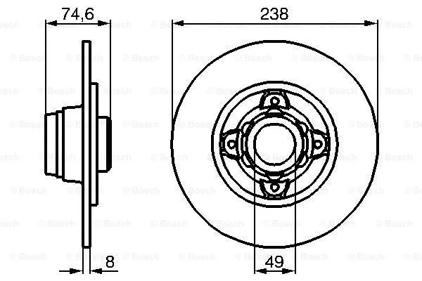 Brake Disc (0 986 478 557)