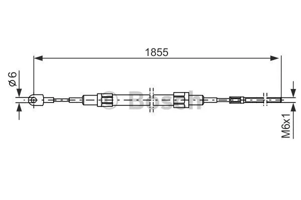 Cable Pull, parking brake (1 987 477 074)