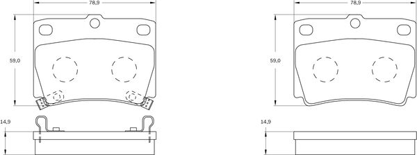 Brake Pad Set, disc brake (0 986 BB0 583)
