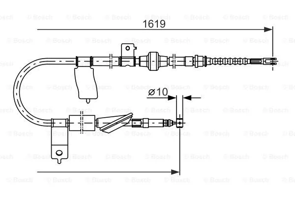 Cable Pull, parking brake (1 987 477 737)