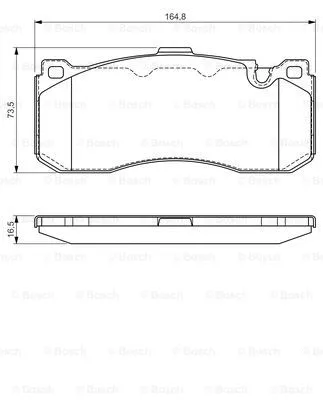 Brake Pad Set, disc brake (0 986 TB3 181)