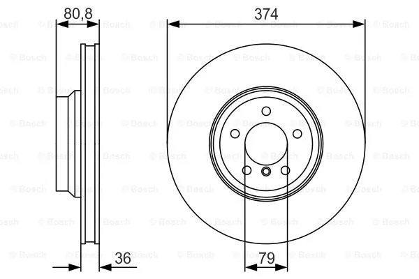 Brake Disc (0 986 479 R35)