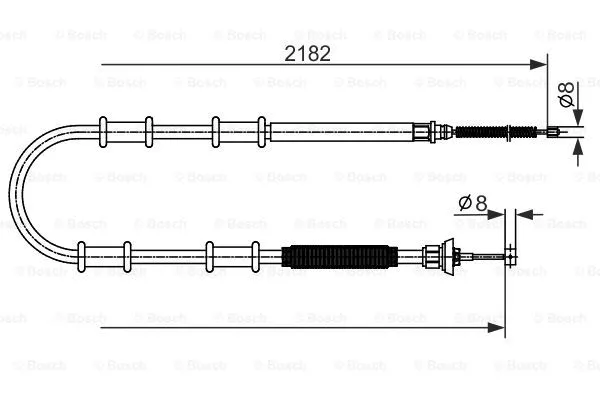 Cable Pull, parking brake (1 987 482 594)