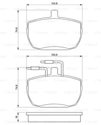 Brake Pad Set, disc brake (0 986 467 590)