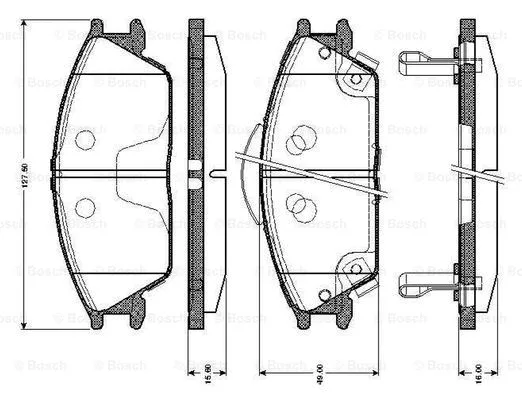 Brake Pad Set, disc brake (0 986 TB2 116)