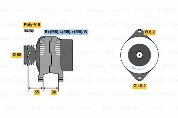 Alternator (0 986 040 241)
