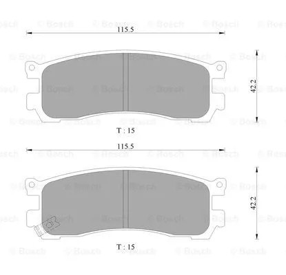 Brake Pad Set, disc brake (0 986 AB9 258)