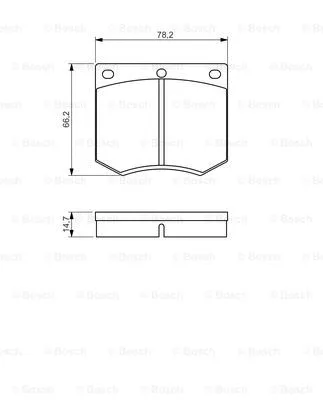 Brake Pad Set, disc brake (0 986 495 079)