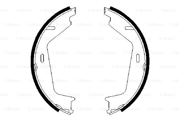 Brake Shoe Set, parking brake (0 986 487 623)