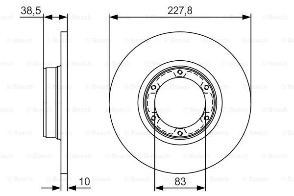 Brake Disc (0 986 479 R65)