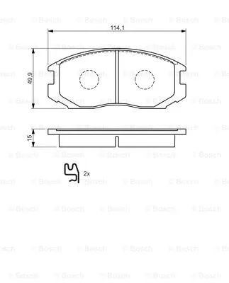 Brake Pad Set, disc brake