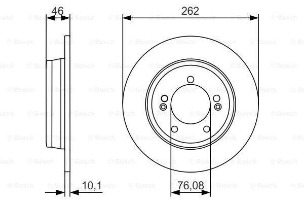 Brake Disc (0 986 479 A16)