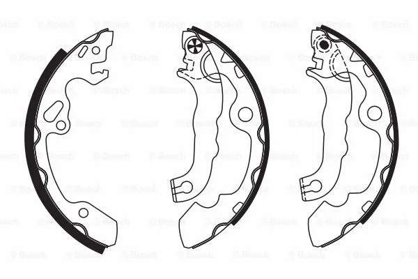 Brake Shoe Set (0 986 487 633)