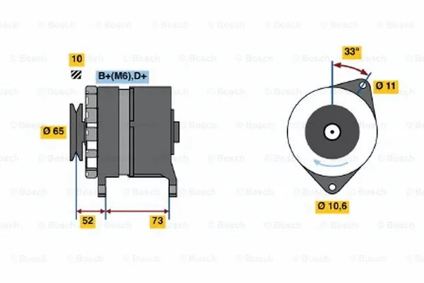 Alternator (0 986 030 940)