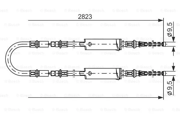 Cable Pull, parking brake (1 987 477 369)