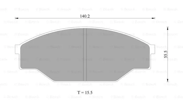Brake Pad Set, disc brake (0 986 AB9 184)