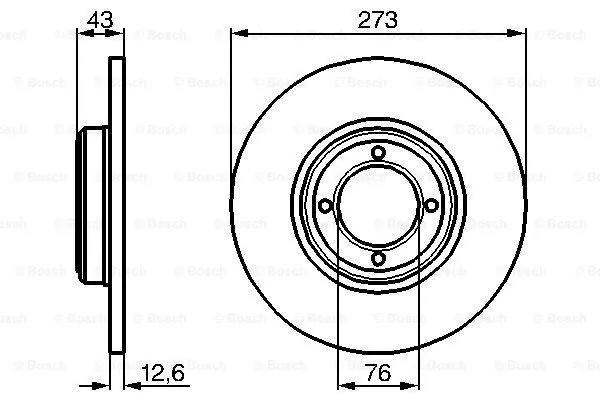 Brake Disc (0 986 478 091)