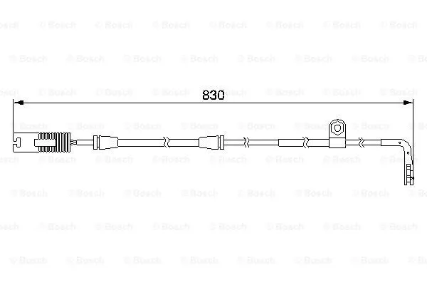 Warning Contact, brake pad wear (1 987 474 958)