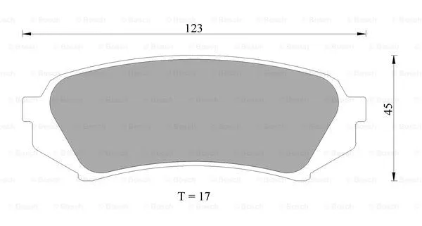 Brake Pad Set, disc brake (0 986 AB2 606)