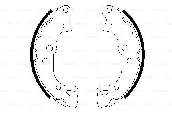 Brake Shoe Set (0 986 487 252)