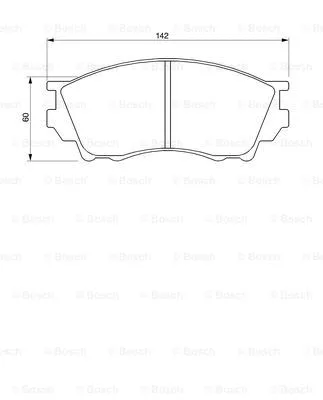 Brake Pad Set, disc brake (0 986 424 753)