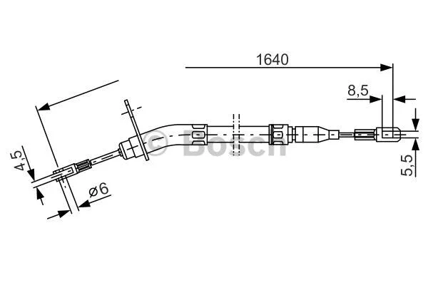 Cable Pull, parking brake (1 987 477 011)