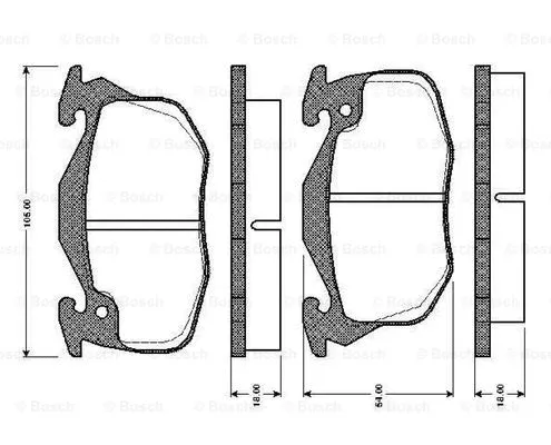 Brake Pad Set, disc brake (0 986 TB2 101)