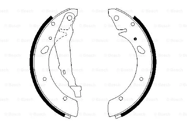 Brake Shoe Set (0 986 487 661)