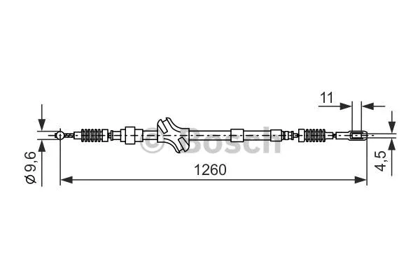 Cable Pull, parking brake (1 987 477 189)