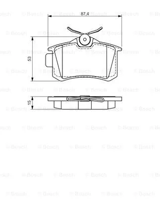 Brake Pad Set, disc brake (0 986 494 519)