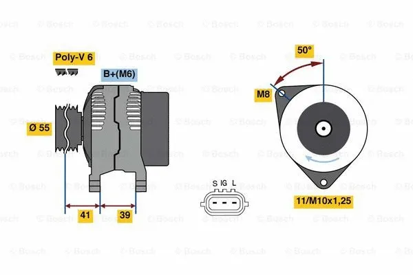 Alternator (0 986 049 490)