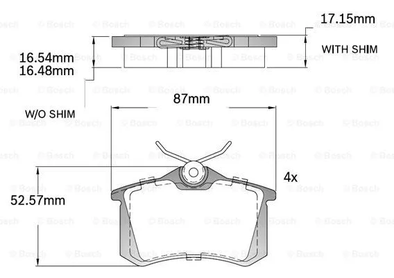 Brake Pad Set, disc brake (F 03B 150 218)