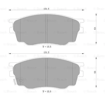 Brake Pad Set, disc brake (0 986 AB9 201)