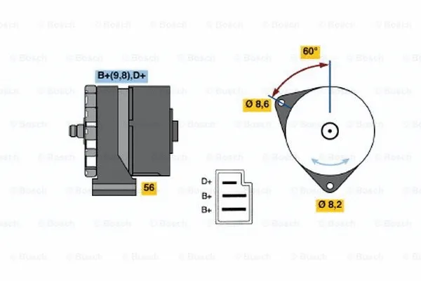 Alternator (0 986 033 070)