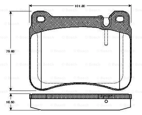 Brake Pad Set, disc brake (0 986 TB2 972)