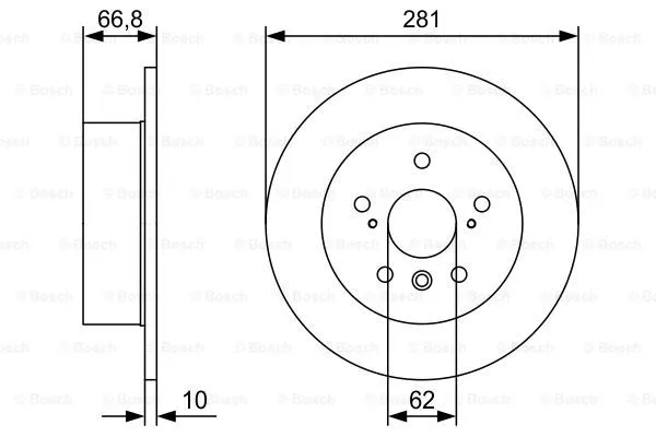 Brake Disc (0 986 479 W38)