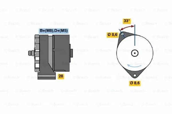 Alternator (0 120 468 030)