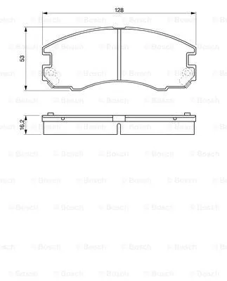 Brake Pad Set, disc brake (0 986 424 230)