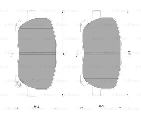 Brake Pad Set, disc brake (0 986 AB9 352)