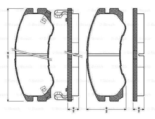 Brake Pad Set, disc brake (0 986 TB2 234)
